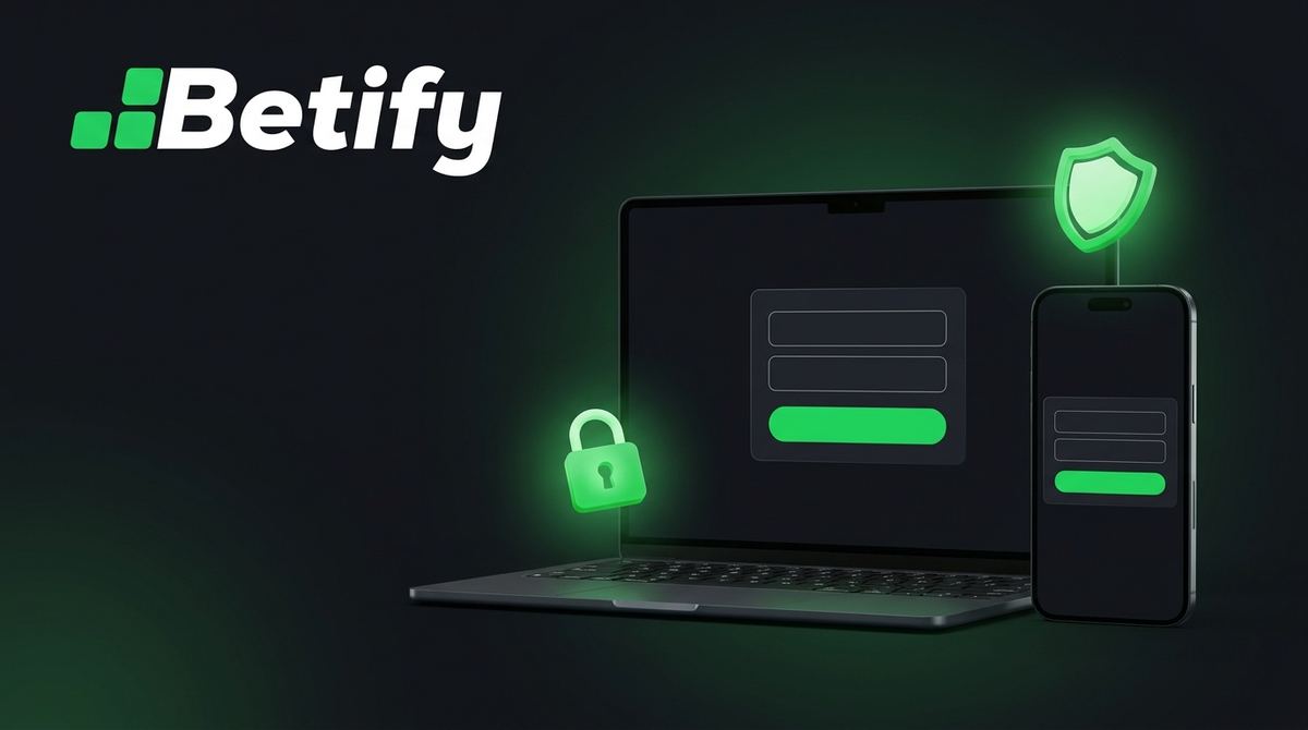 Betify connexion : écran de connexion sécurisée sur ordinateur et mobile