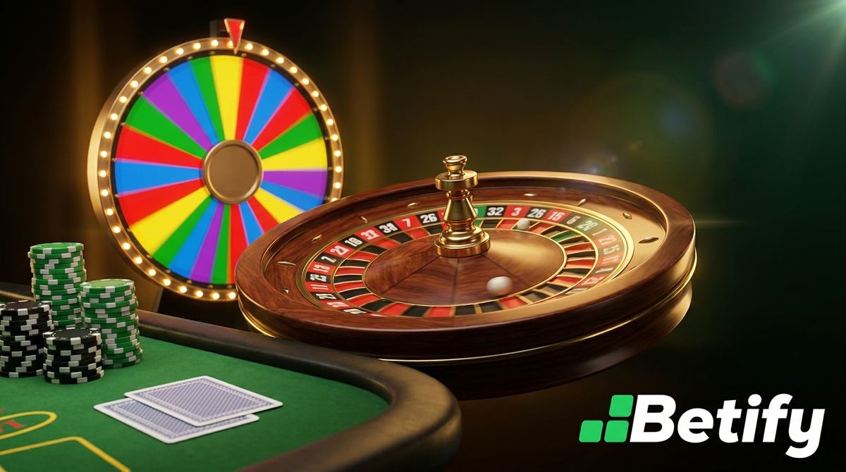 Casino en direct Betify : roulette, blackjack et game shows avec croupiers